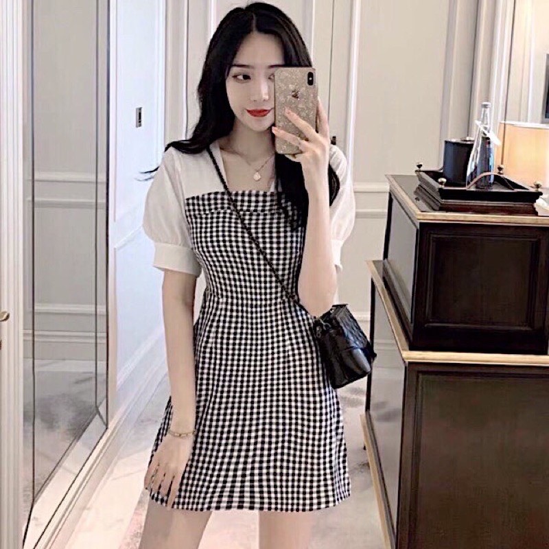 [HCM]ĐẦM CARO TÔN DÁNG TRẺ TRUNG PHONG CÁCH MỚI SIÊU HOT
