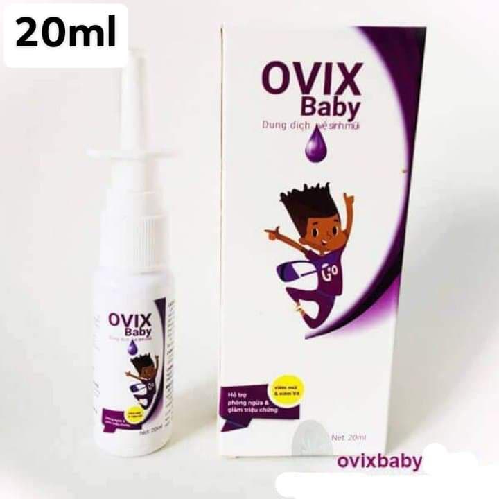 Dung dịch vệ sinh mũi Ovix Baby 20ml