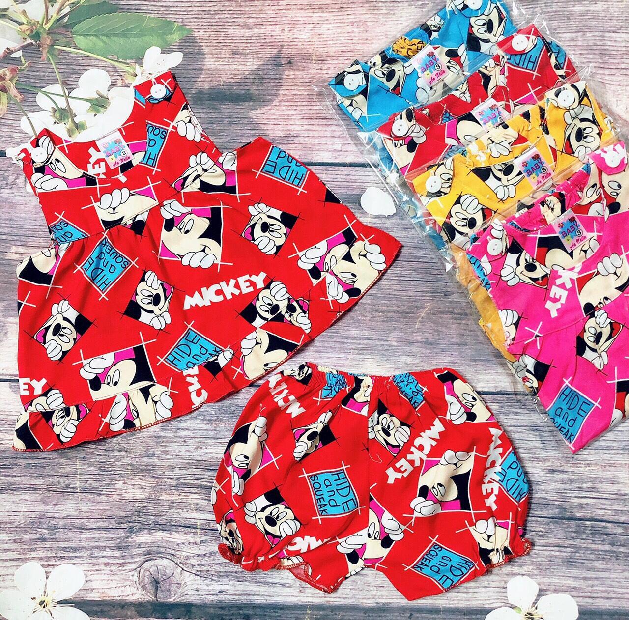 Combo 2 bộ đồ tôn cho bé gái 4-9kg