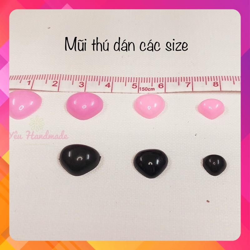 ❤Mũi thú dán màu hồng, màu đen các size