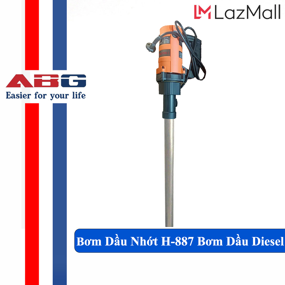 Bơm dầu nhớt abg h-887 công suất 1300w bơm dầu diesel chạy điện, dầu động cơ dầu thủy lực, dầu mỏ dùng để bơm các chất lỏng không ăn mòn – hàng chính hãng