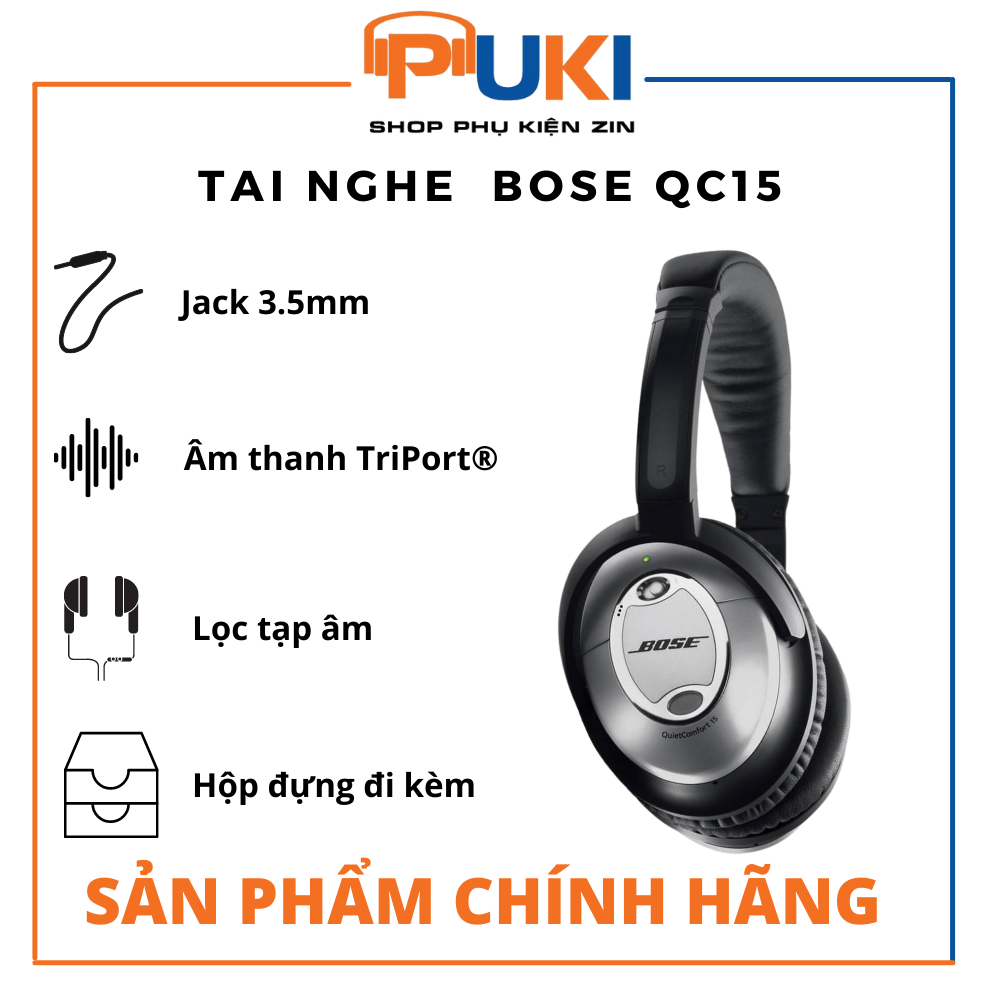 [FREESHIP MAX] Tai nghe cách âm Bose QC15 - Tai nghe  Bose QC15 - PUKI SHOP