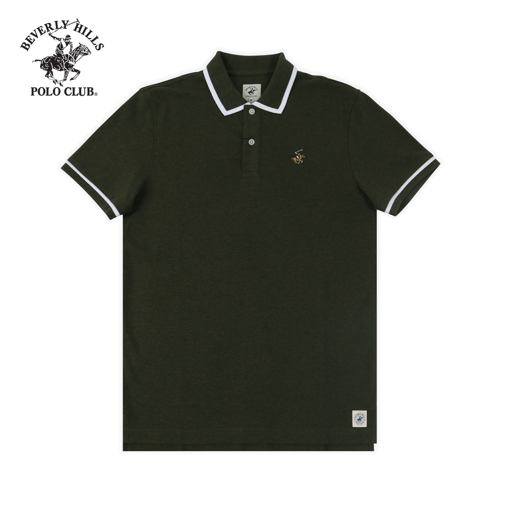 Beverly Hills Polo Club - Áo polo Ngắn tay Nam Regular  Rêu DMM- BHPC PMRSS20TL109