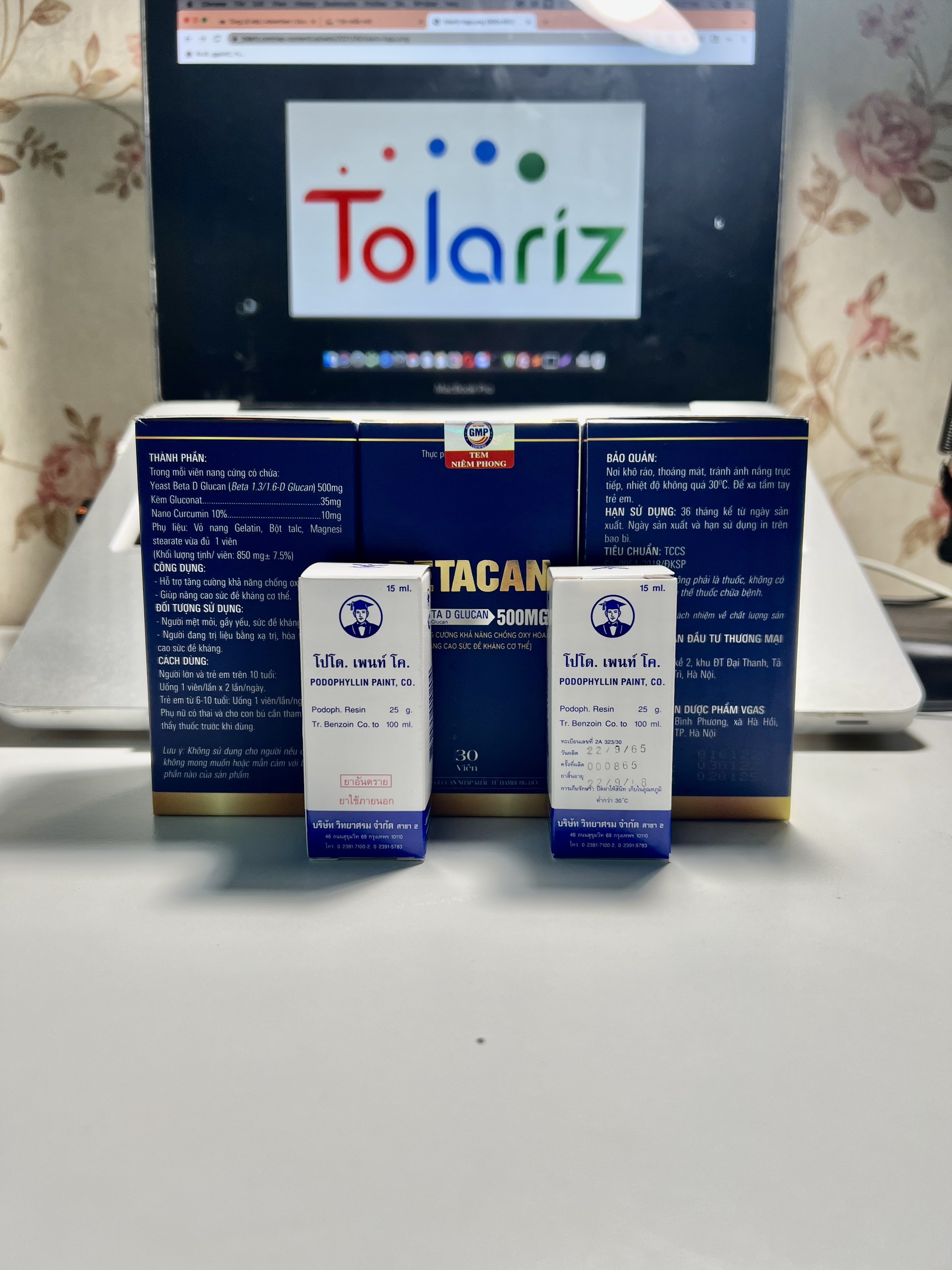 Podophyllin 15ml bye sùi mào gà tận gốc thái lan chính hãng - tolariz