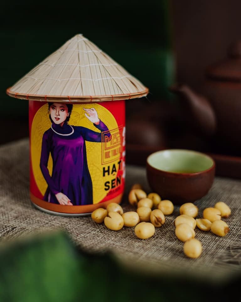 Hạt sen sấy giòn loại 1 hộp nón 150g thơm, bùi bùi - mộc truly hue's