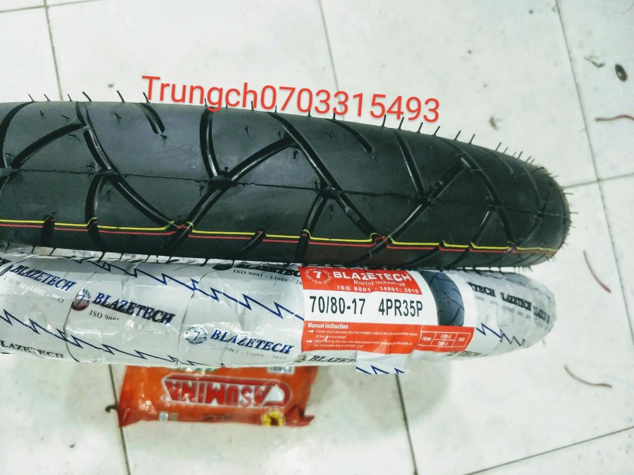 [HCM]CẶP VỎ RUỘT 225 250 275 BLAZTEECH THÁI GẮN EXCITER  CÁC LOẠI XE MÁY
