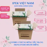 COMBO2 Thùng Bông tẩy trang Skinlovers 120+30 miếng