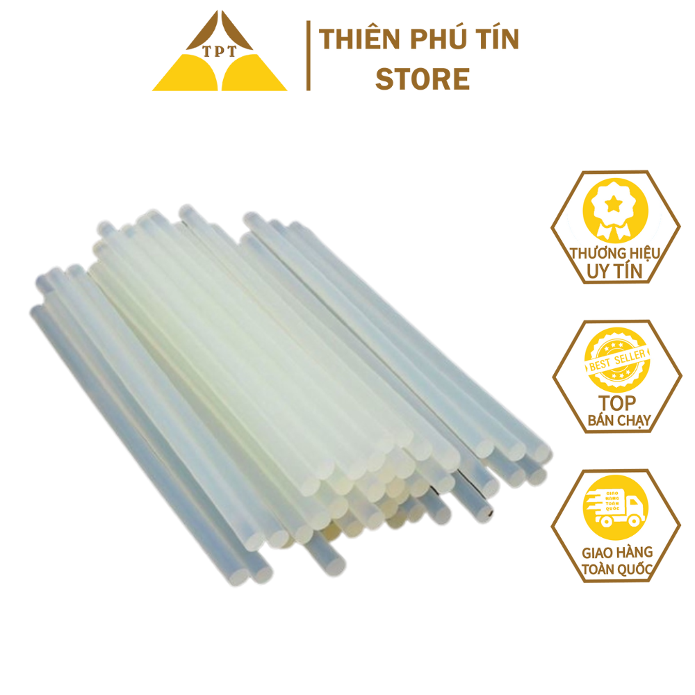 Bán sỉ 50 - 100 que keo nến silicon dành cho súng máy bắn keo - keo nến chất lượng cao, không độc hại - keo nến trang trí