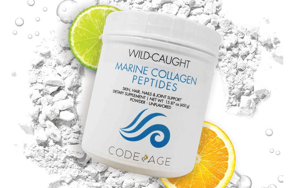 [tem chính hãng codeage] bột collagen giúp trẻ hóa, căng mịn da code age wild caught marine collagen peptides 450g 3