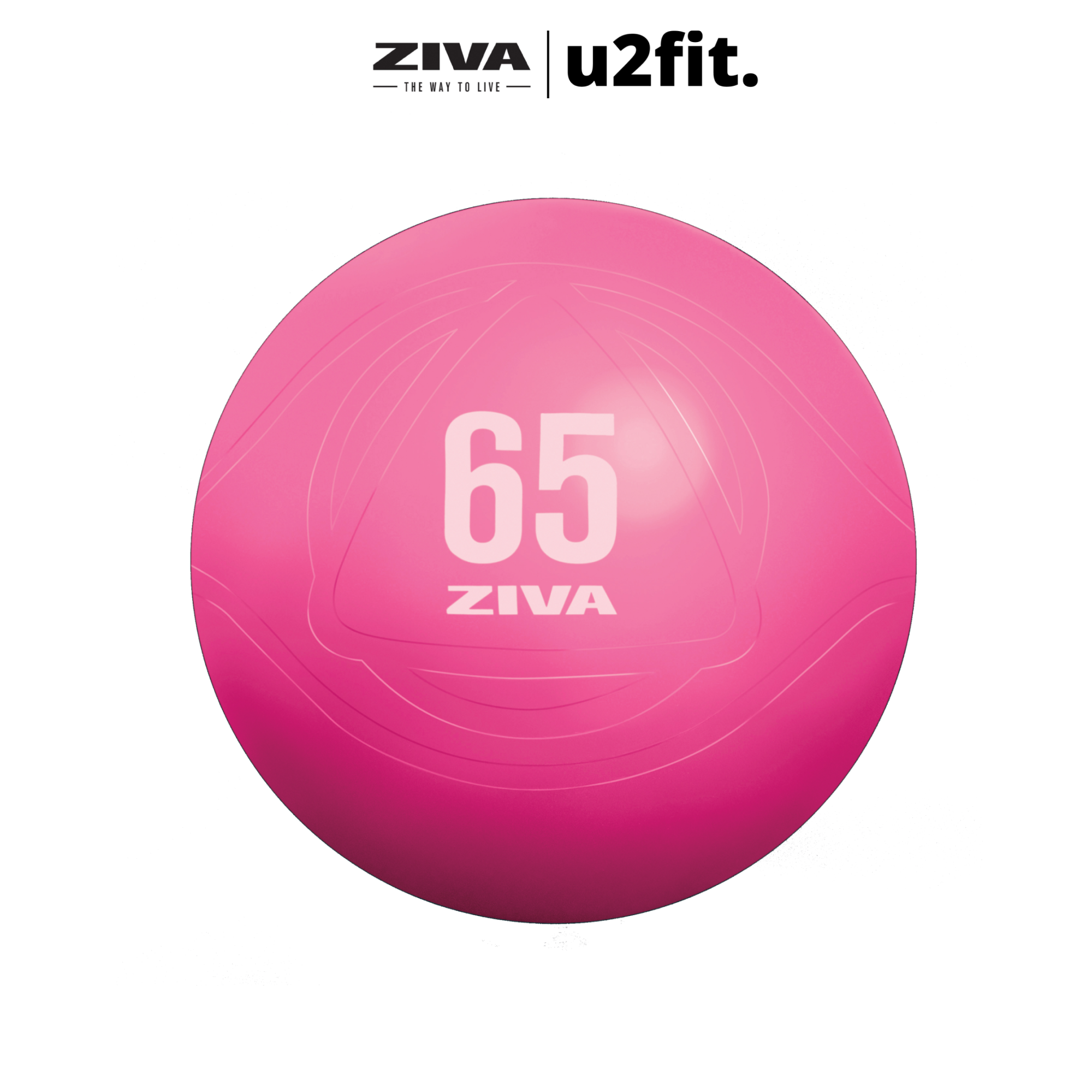 Bóng Tập Yoga Có Kèm Bơm Tay ZIVA Chất Liệu Cao Su Chống Nổ Hỗ Trợ Bài Tập Cơ Trung Tâm - Anti-Burst Ball with Hand Pump