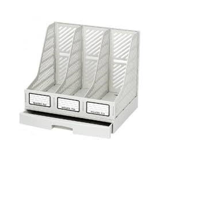 File nhựa cứng 3 ngăn deli 9831