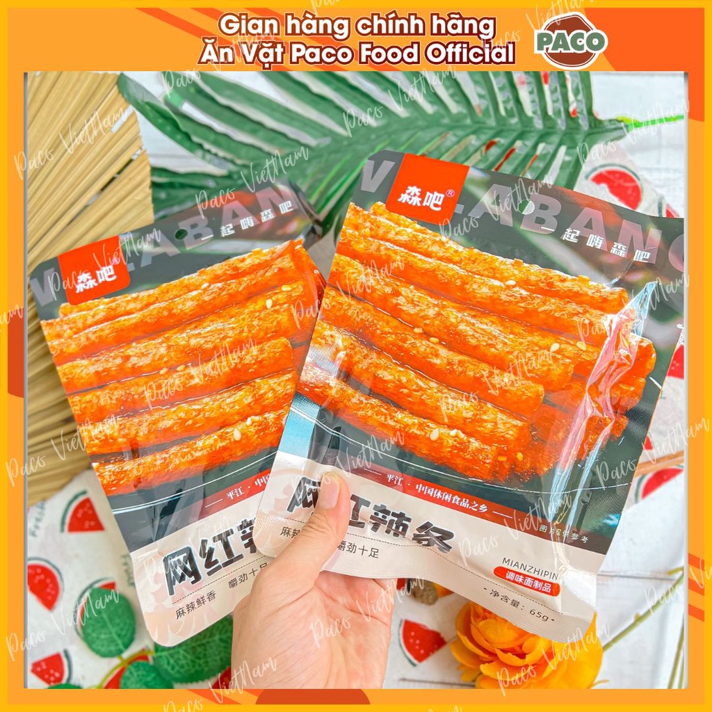 Tăm cay mã đỏ 6 loại Trung Quốc gói 65g