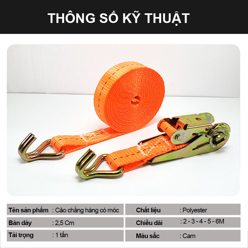 Dây chằng tăng đơ bản 25mm 5 mét - CÁP THÉP THÁI BÌNH VINA