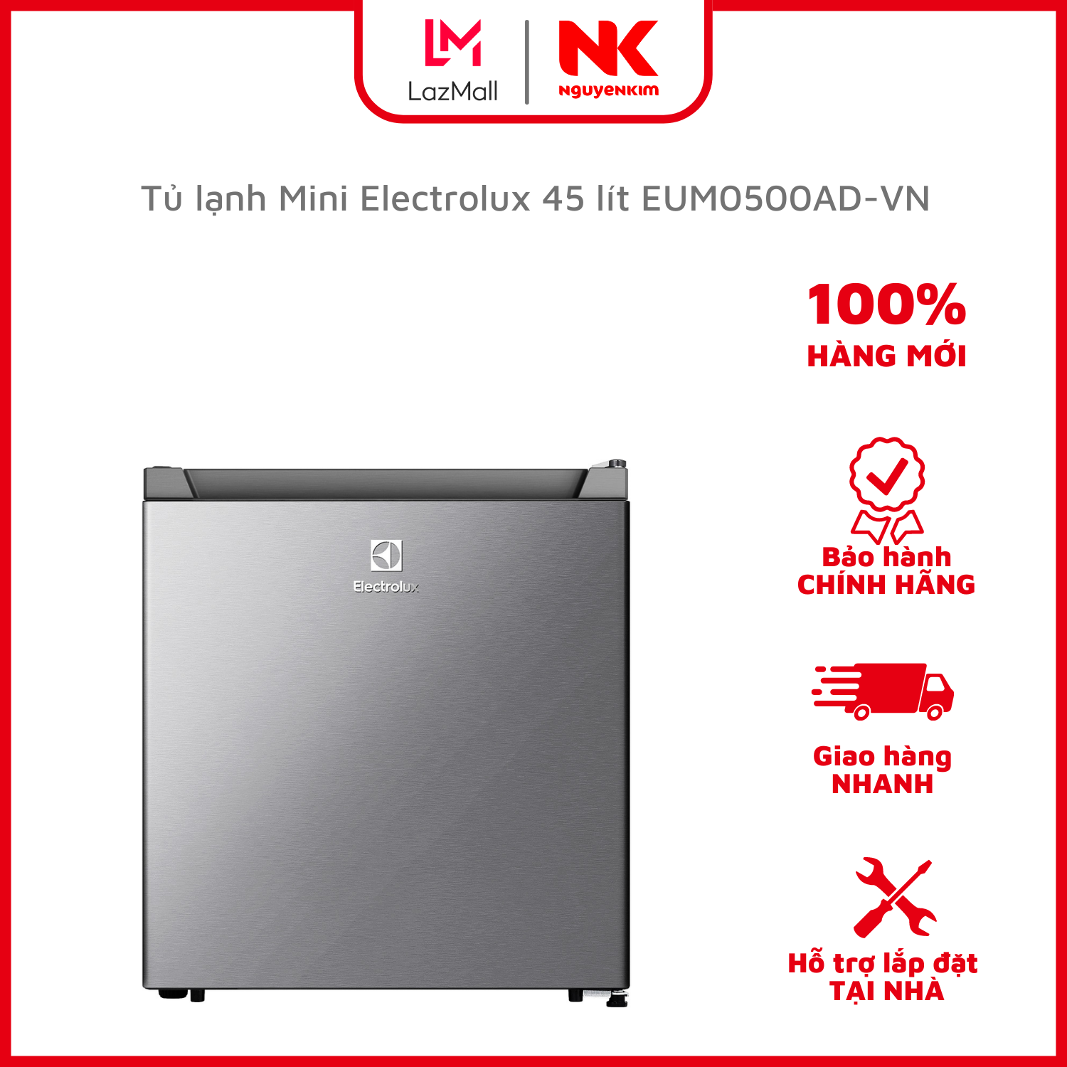 Tủ lạnh mini electrolux 45 lít eum0500ad-vn