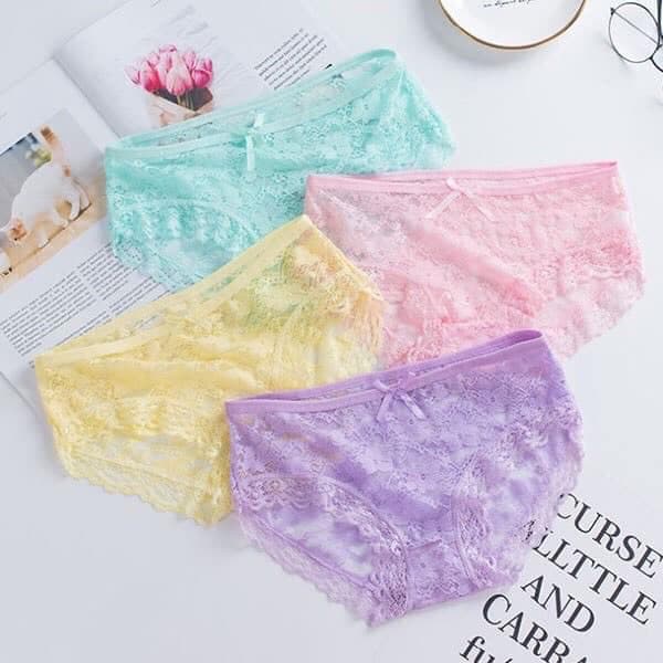 Sét 10 quần ren lưới cao cấp hàng xuất khẩu, quần ren sexy ren mềm đẹp