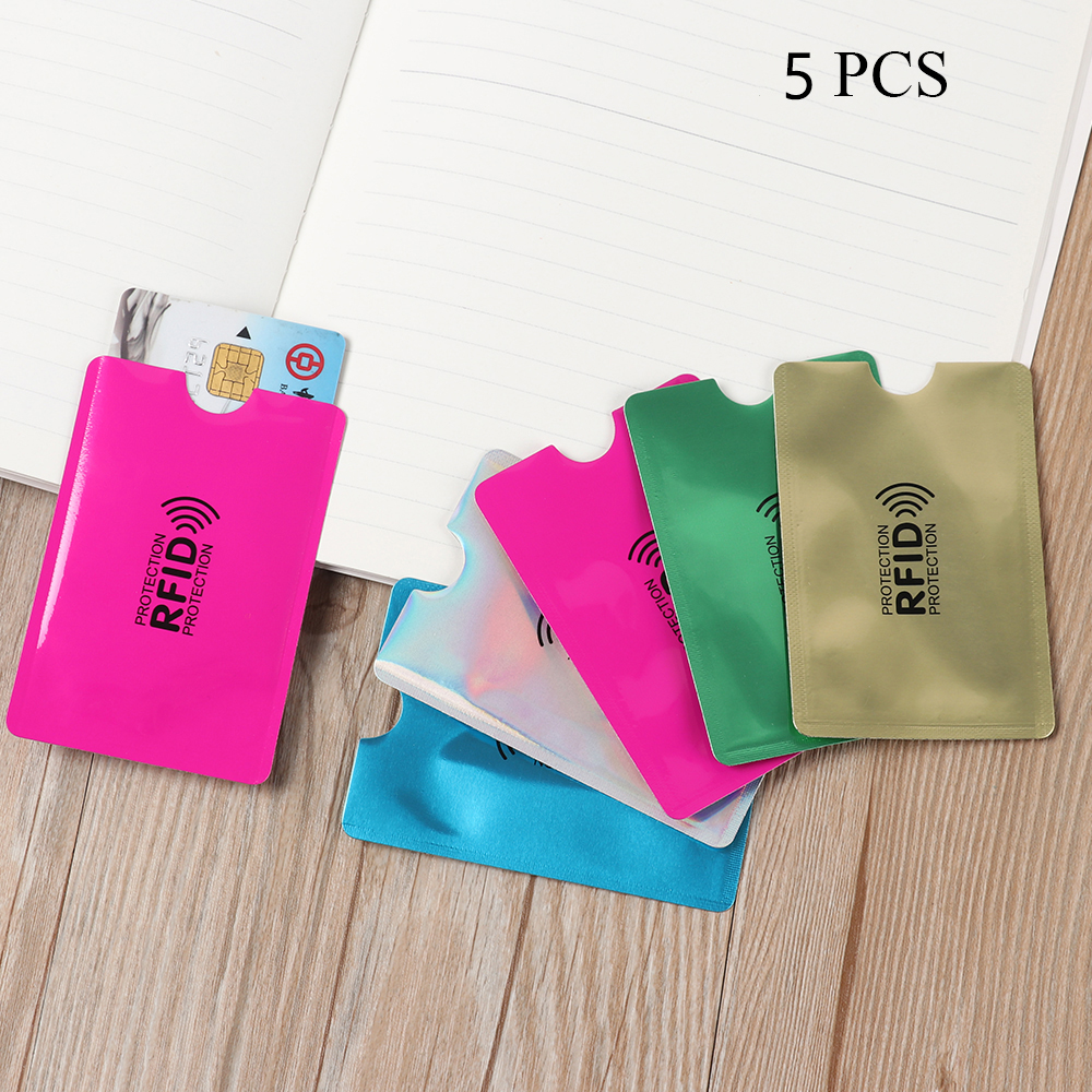 A5081 5 Cái Thông Minh Ngân Hàng Nhôm Tín Dụng Ví Cầm Tay Thẻ Thẻ RFID Bảo