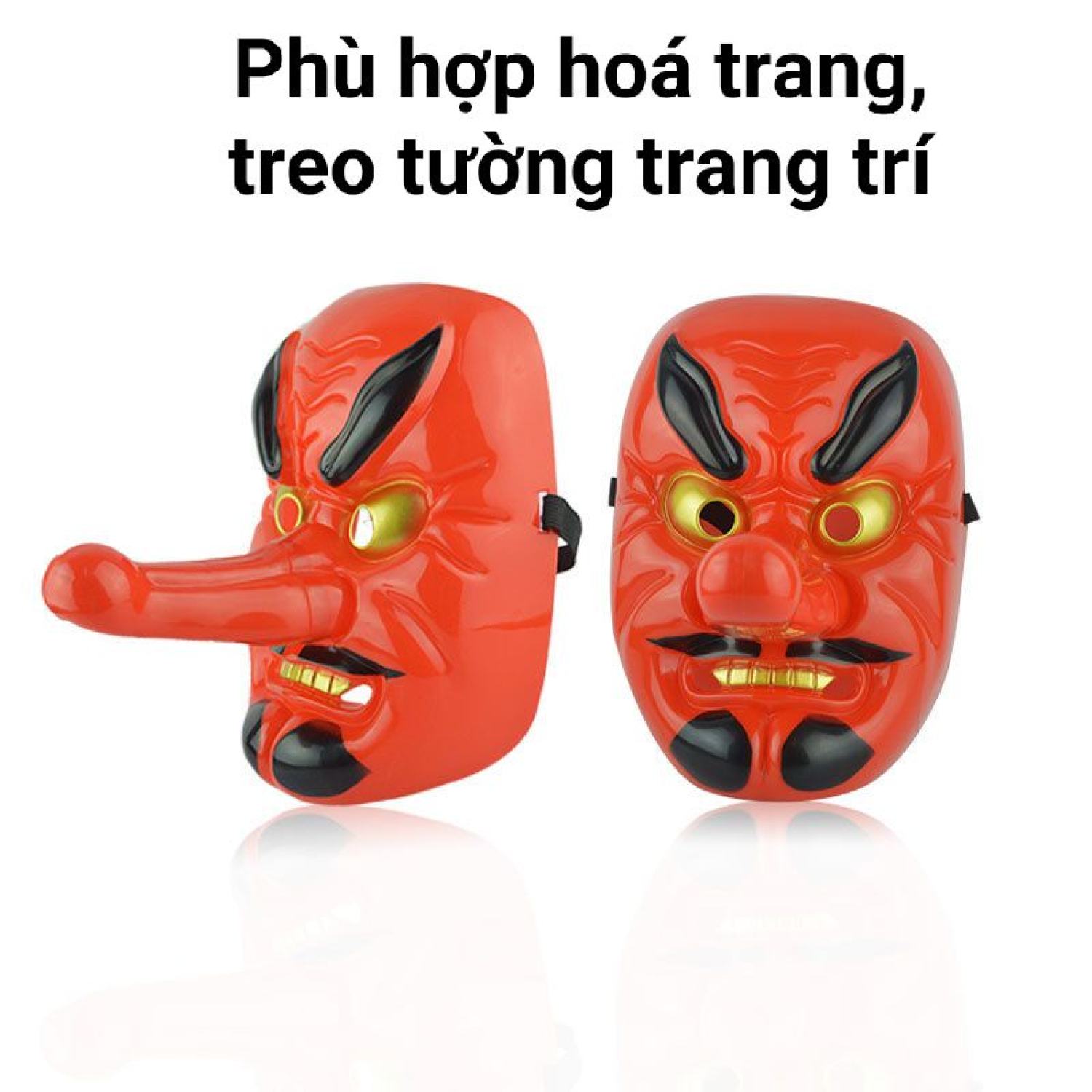 Mặt nạ Nhật Bản hoá trang Halloween Tengu Thiên Cẩu