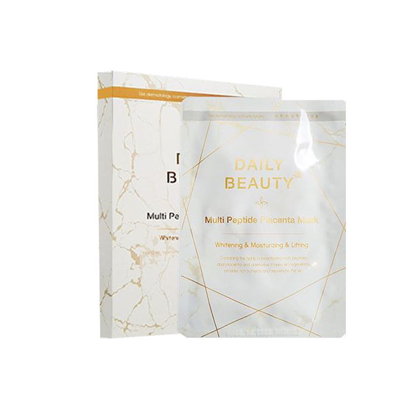Mặt nạ nhau thai cừu DAILY BEAUTY MULTI PEPTIDE PLACENTA MASK, Mặt nạ dưỡng ẩm, trắng da, Mặt nạ dưỡng da Hàn Quốc