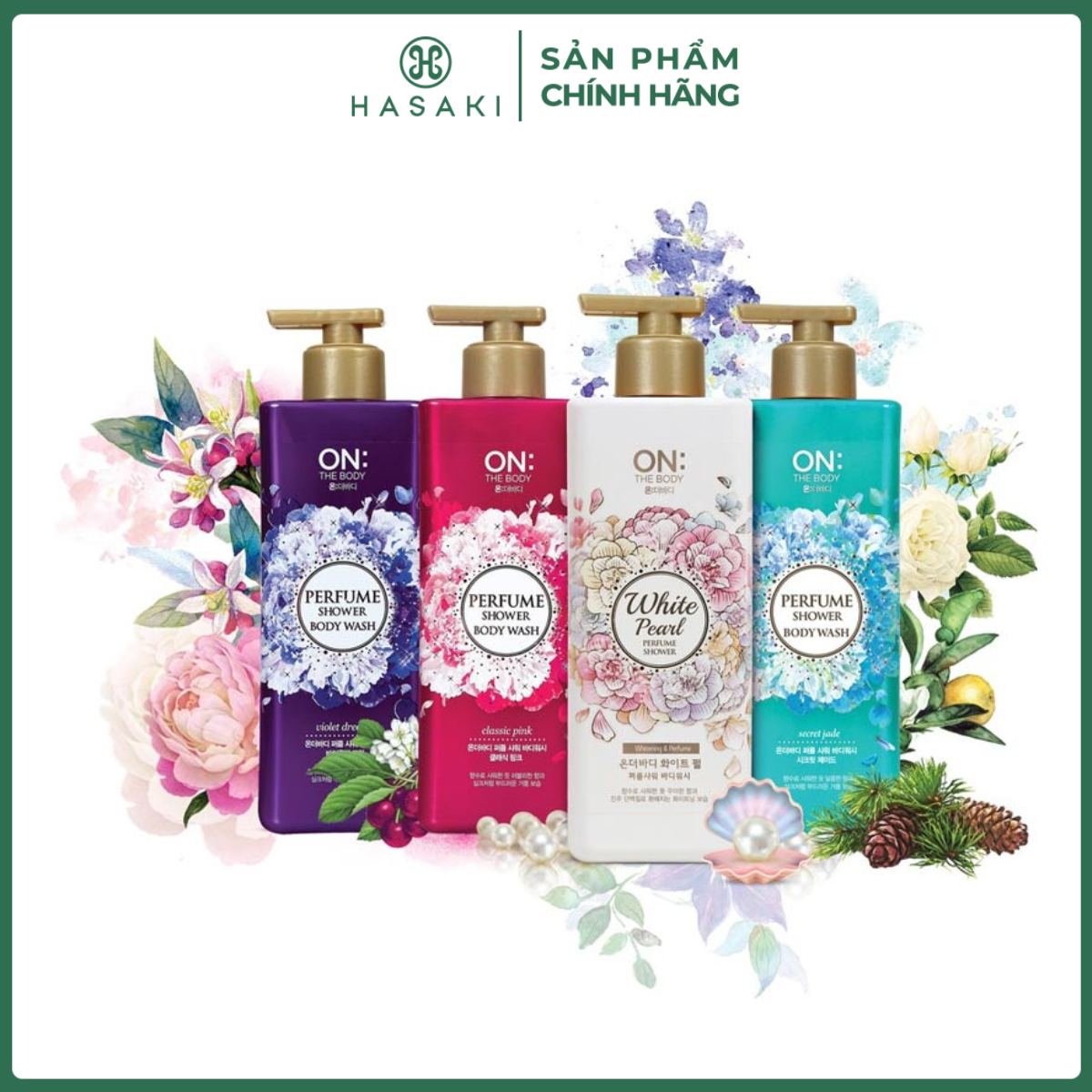 Sữa Tắm On: The Body Perfume Shower Hương Nước Hoa 1000g Hasaki Sản Phẩm Chính Hãng
