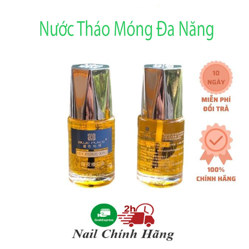 Dung dịch tách móng - nước tháo móng - dầu tháo móng úp blue place không gây hại cho móng dưỡng móng nhanh phục hồi dung tích 14ml