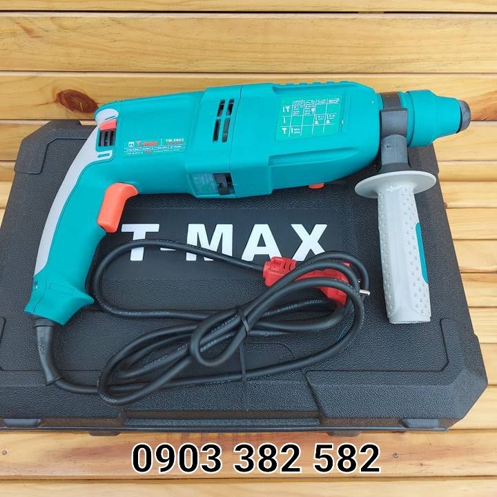 Máy khoan bê tông t - max 2603 , 3 chức năng ,1050 w , dây dài 4 mét