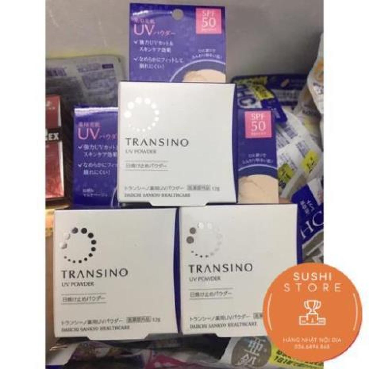 Phấn phủ transino uv powder spf50/pa++++