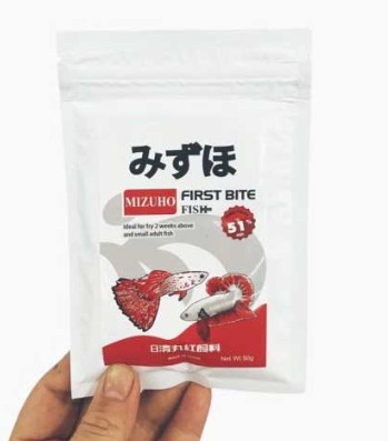 Cám mizuho first bite - chuyên cá guppy, betta