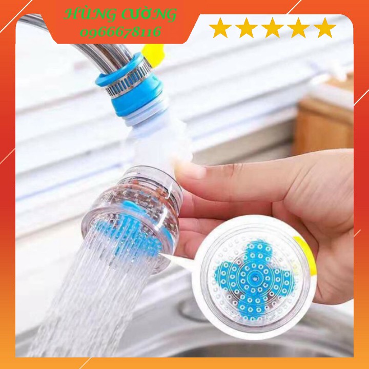 Đầu vòi lọc nước, tăng áp xoay 360 độ - Huy Shop