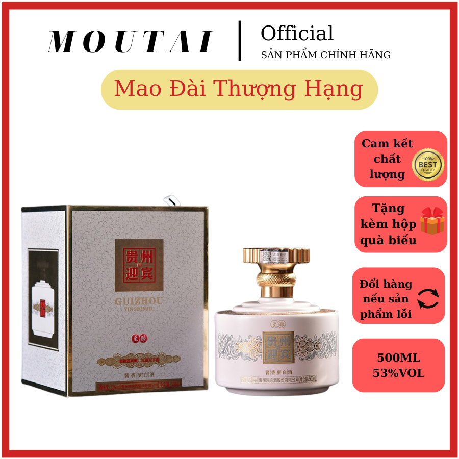Mao đài chào mừng quý châu MOUTAI sang trọng tặng hộp quà biếu