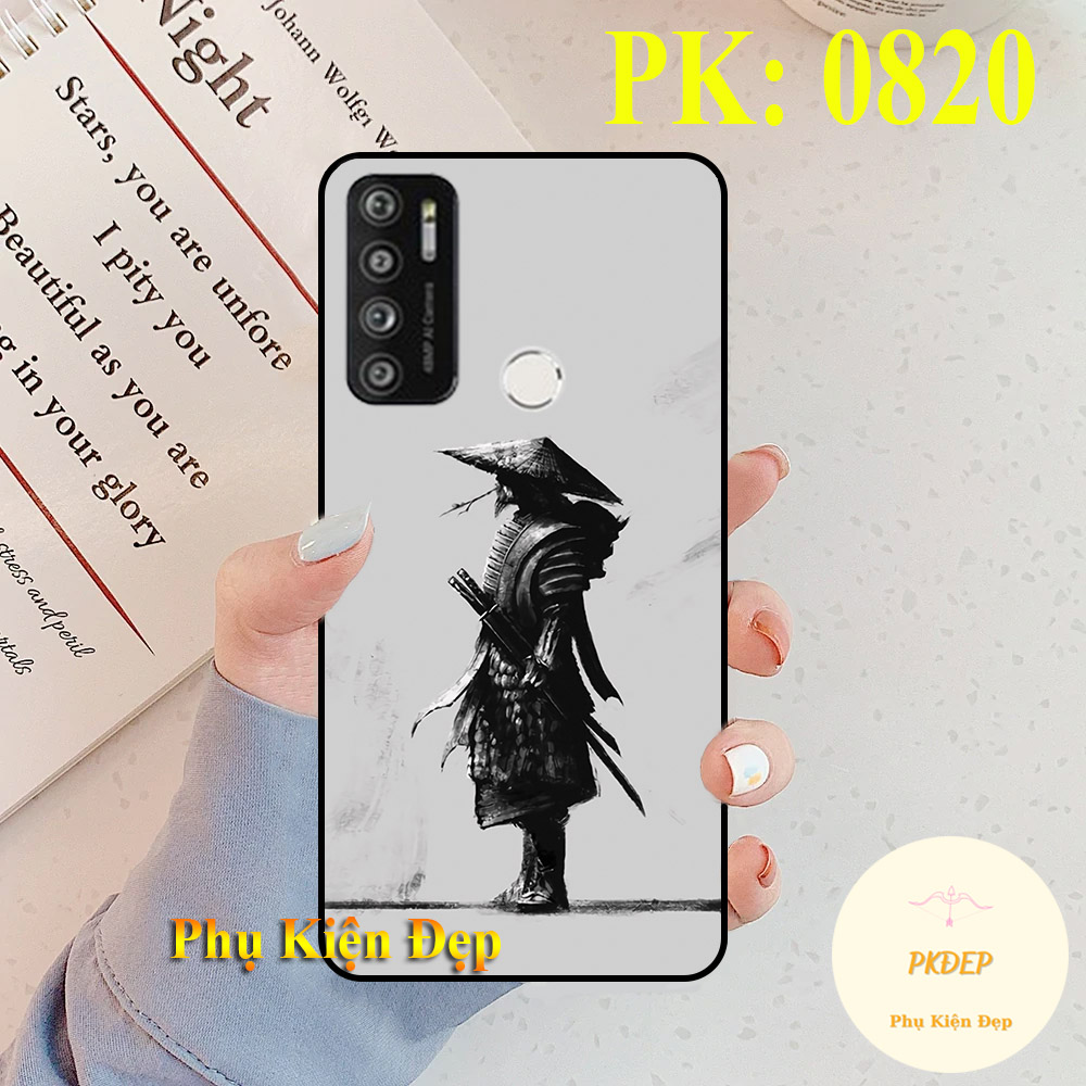 [HCM]Ốp lưng Vsmart Live 4 dẻo đen in hình võ sĩ Samurai