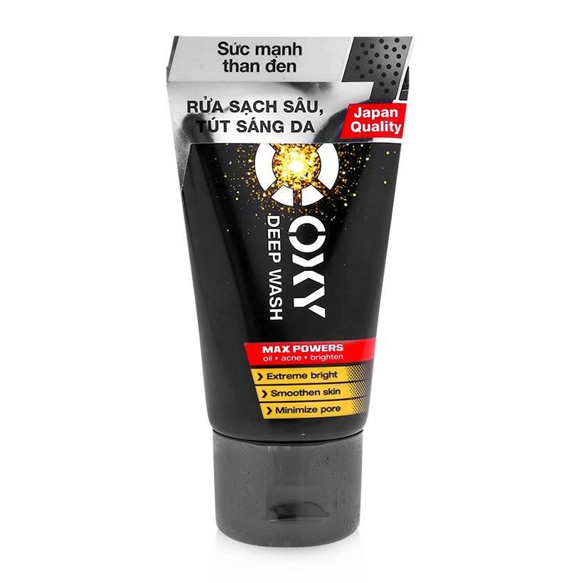 Sữa rửa mặt OXY than đen tác động sâu, rửa sạch sâu, tút sáng da