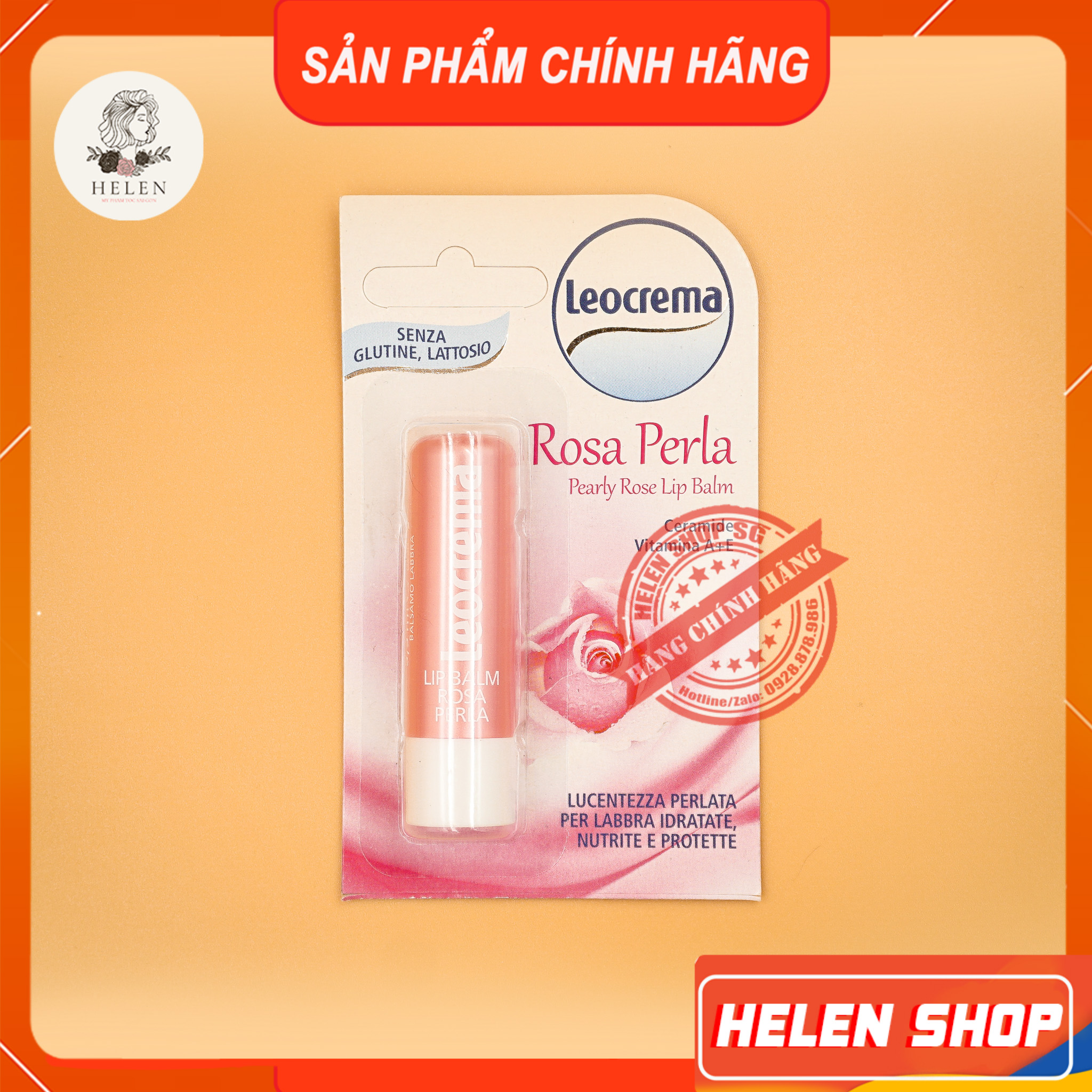 Son dưỡng leocrema lip balm vitamin - son dưỡng ý cho đôi môi căng mịn 5.5ml