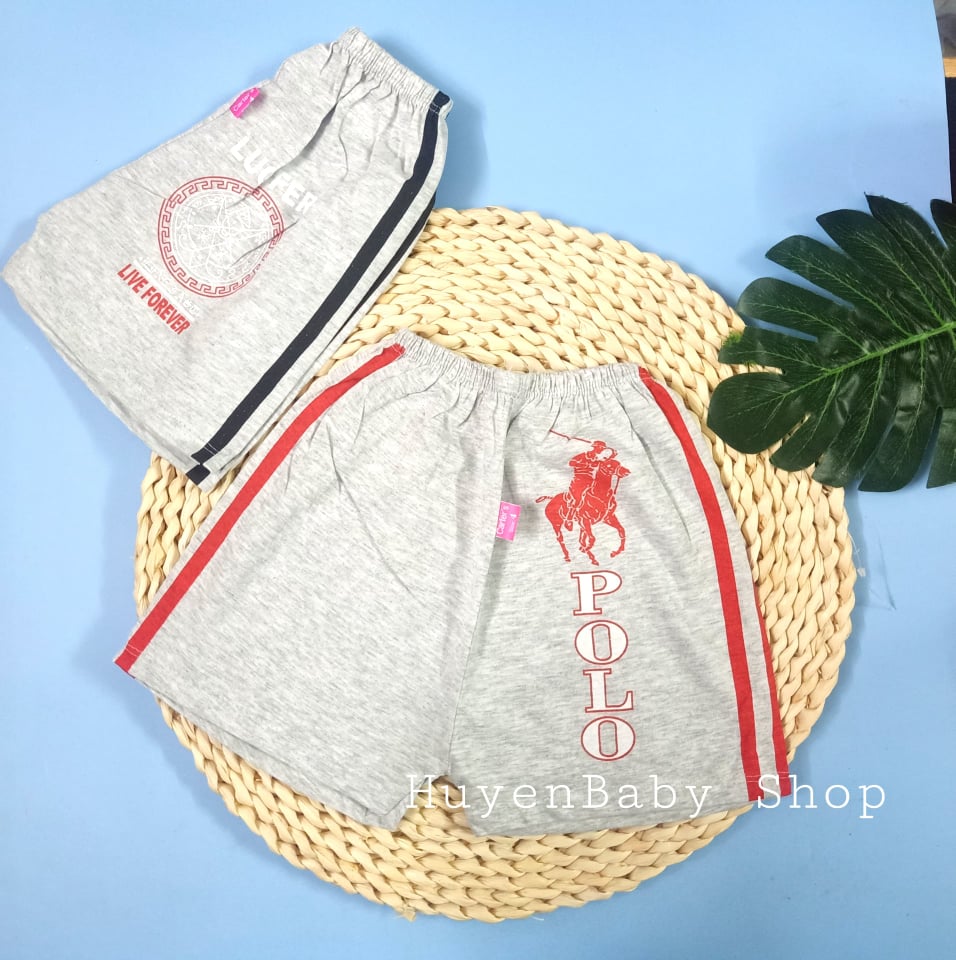 Quần đùi cotton kẻ sọc, kiểu dáng thể thao cho bé trai, bé gái- Carter