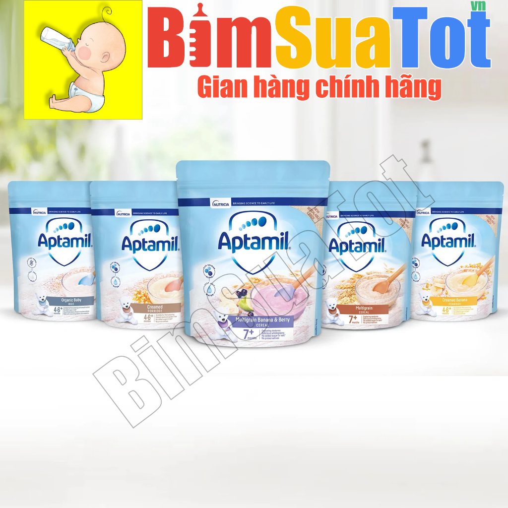 Bột ăn dặm Aptamil Anh 125g chính hãng, đủ vị cho bé (Date mới)