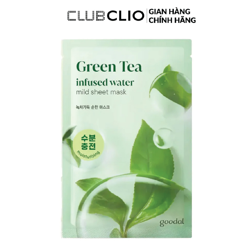 3 Mặt nạ Goodal Green Tea Infused Water Mild Sheet Mask