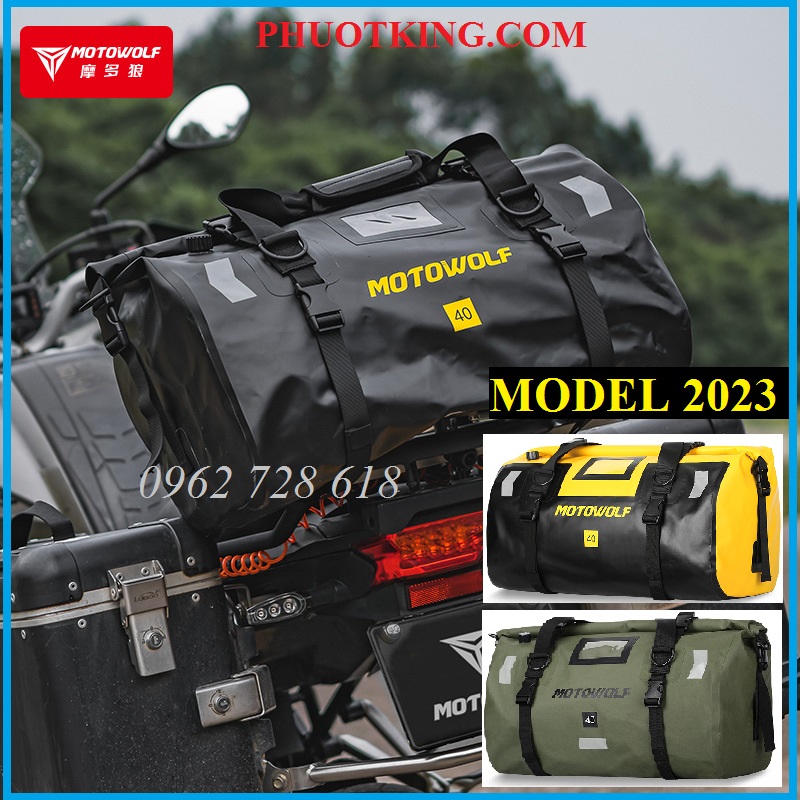 Túi Motowolf mẫu 2023 chống nước cải tiến dây chằng