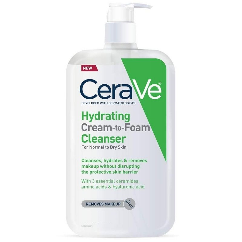 Sữa rửa mặt dạng kem dưỡng ẩm Cerave Hydrating Cream To Foam Cleanser