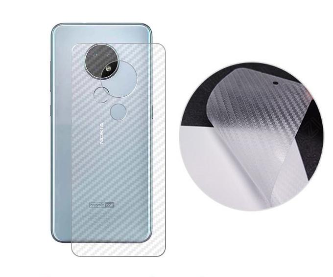 Miếng dán lưng cho Nokia 7.2 vân Carbon chống vân tay, chống trầy xước