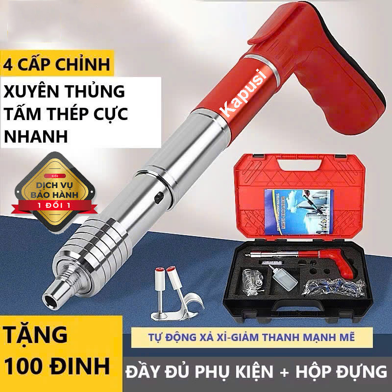  Súng Bắn Đinh Bê Tông Máy Bắn Đinh Hạt Nổ Mẫu Mới Nhất 2025 Bắn Đinh Bê Tông S4 Kapusi 
