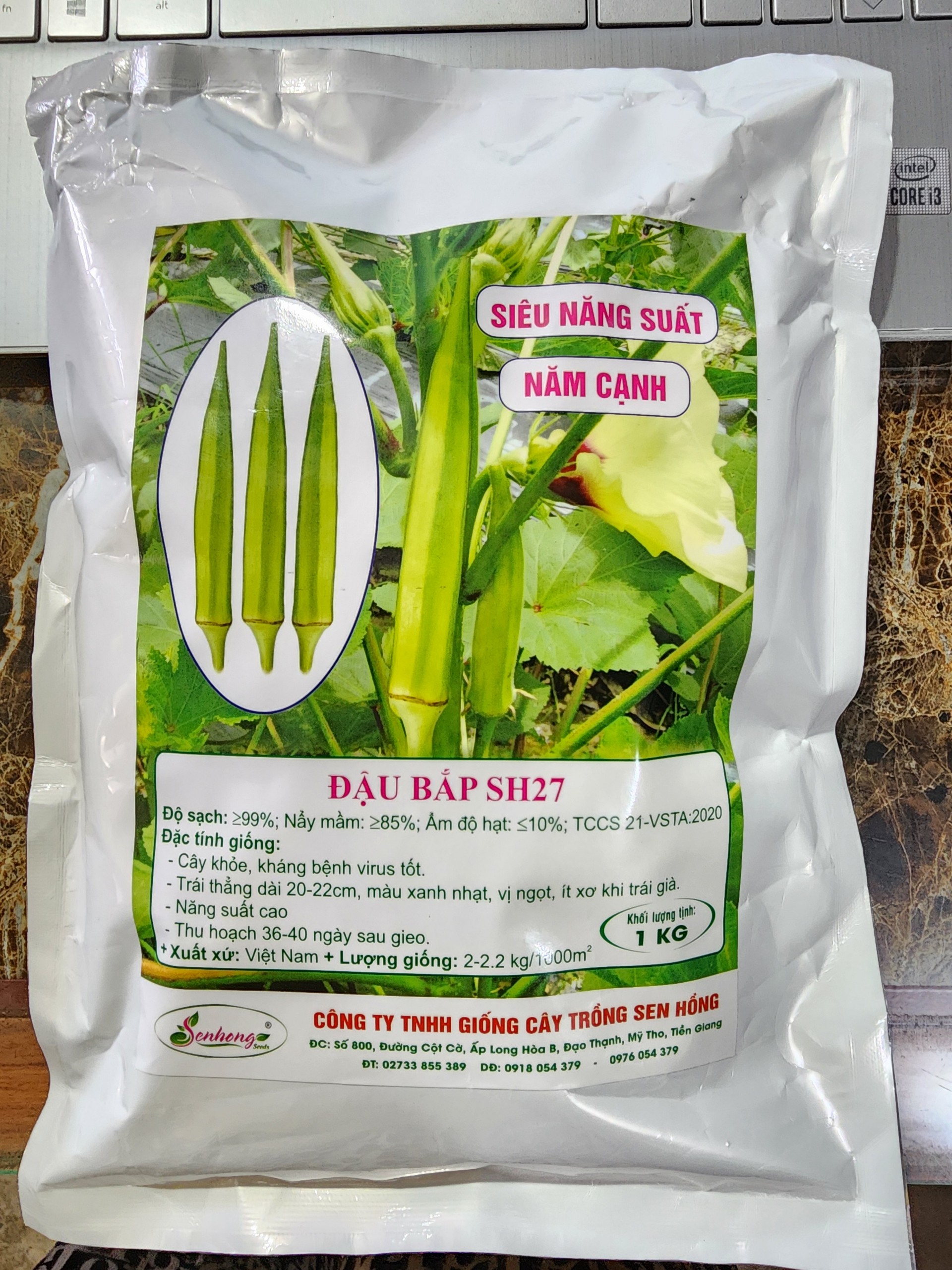 Hạt giống đậu bắp sen hồng sh27 sen hồng gói 1kg , siêu năng xuất . kháng bệnh cao.