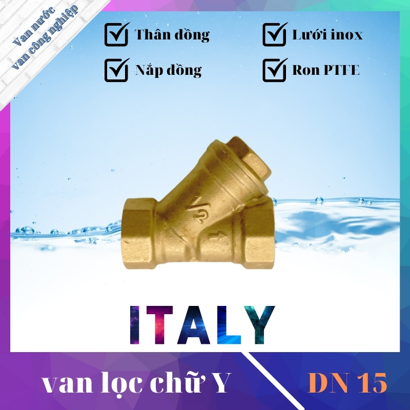 Van y lọc đồng phi 21, van lọc chữ Y, van kiểm tra lưới inox, lọc nước chữ y có tác dụng loại bỏ rác, cặn bẩn trong hệ thống đường ống nước và hơi