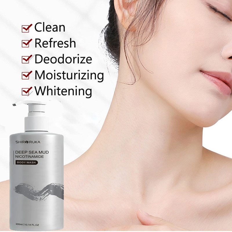 Sữa tắm trắng da tác động nhanh bùn núi lửa sữa tắm trắng da dưỡng ẩm làm sạch sữa tắm 300ml làm sáng đều màu da và loại bỏ hắc tố sữa tắm trắng da và dưỡng ẩm hiệu quả