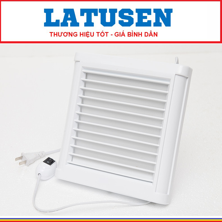 Quạt thông gió gắn tường có công tắc kích thước bề mặt 150mm