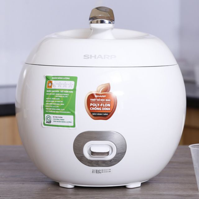 Nồi cơm điện mini quả táo Sharp 0.72l  KS-A08V-RD