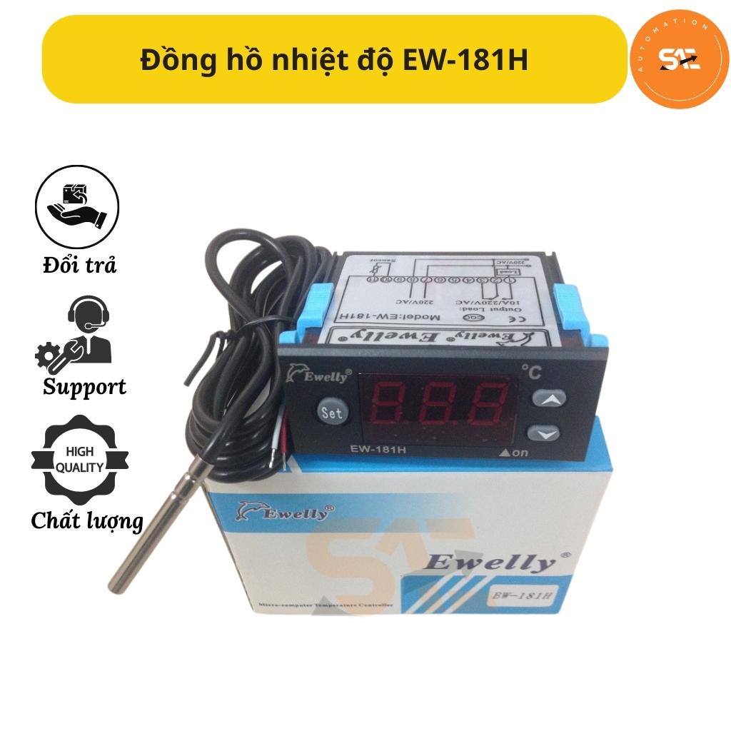 Bộ điều khiển nhiệt độ ewelly 181h, ew-181h kèm sensor, đồng hồ nhiệt độ ewelly 181h,ew-181h