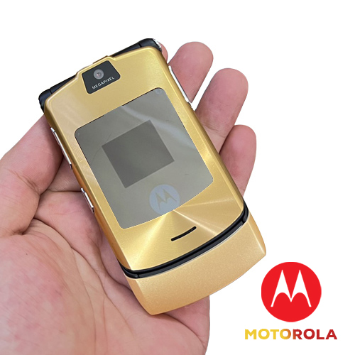 Điện thoại Motorola V3i nắp gập cổ điển thiết kế đẹp vỏ kim loại cứng cáp