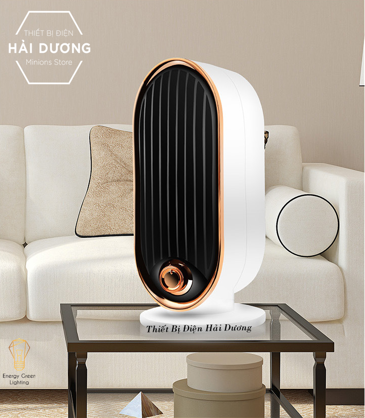 Máy sưởi để bàn MS-302, Quạt sưởi mini, Công Nghệ Sưởi Gốm PTC Ceramic , Làm nóng nhanh , Tích hợp tản gió ,Vỏ ABS chống cháy, Tiết kiệm điện năng, Phong cách cổ điển sang trọng - Bảo hành 12 tháng