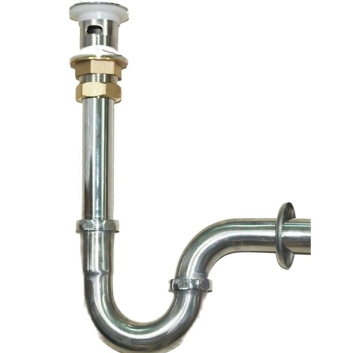 Bộ xả lavabo inox 304 hình chữ P chất lượng ổn định dễ lắp ráp