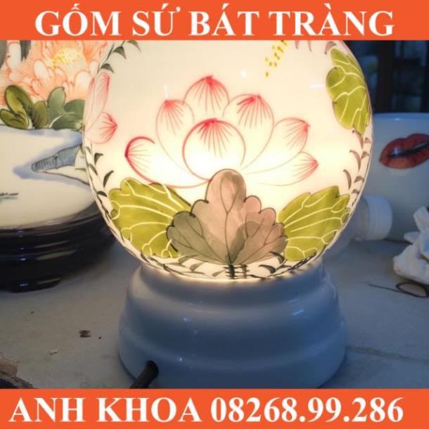 Đèn xông tinh dầu Bát Tràng size to cao 15cm Gốm sứ Bát Tràng Anh Khoa