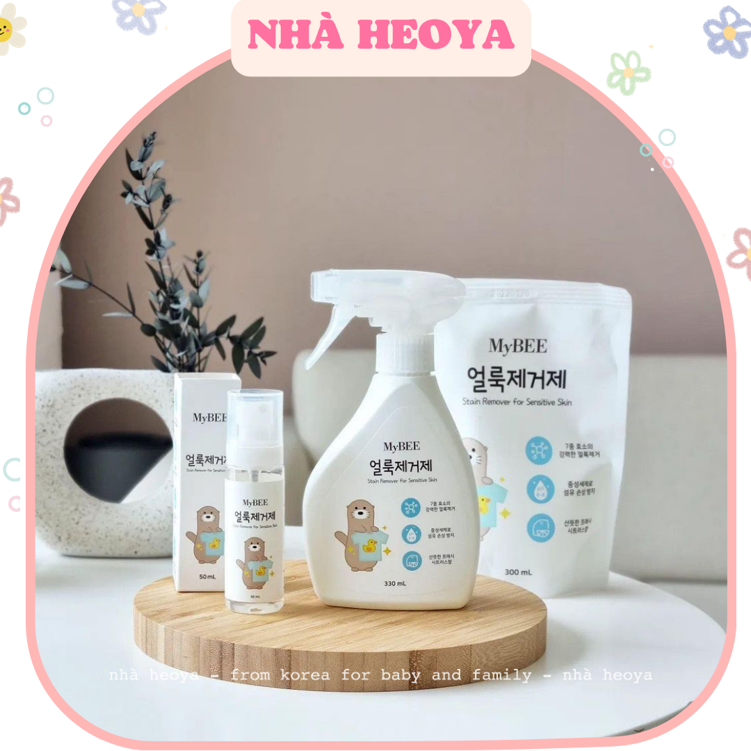 Xịt tẩy trắng vết bẩn quần áo mybee hàn quốc